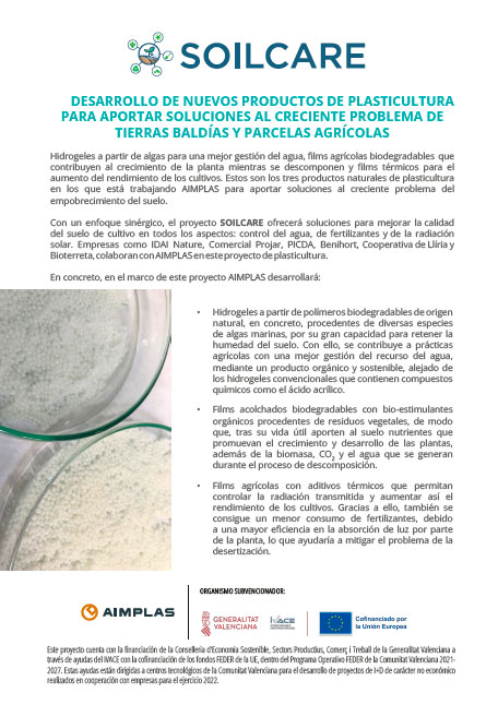Póster proyecto SOILCARE